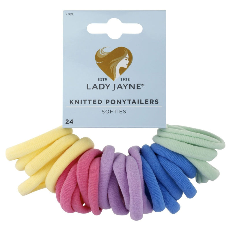 Lady Jayne Pastel Soft Knitted Ponytailers 24 Pack - Vital Pharmacy Supplies