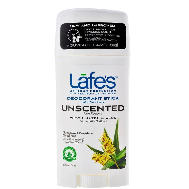 Lafe's Unscented Deodorant Twist-Stick 64g - Vital Pharmacy Supplies