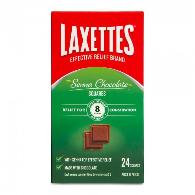 Laxettes Senna Laxative Chocolate 24 Pack - Vital Pharmacy Supplies
