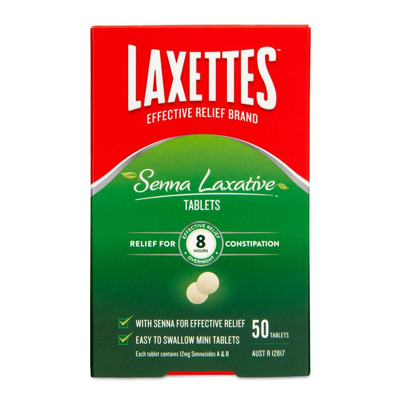 Laxettes Senna Laxative Tablets 50 Pack - Vital Pharmacy Supplies