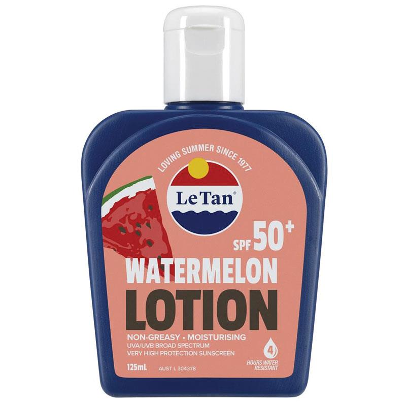 Le Tan SPF 50+ Watermelon Sunscreen Lotion 125mL - Vital Pharmacy Supplies