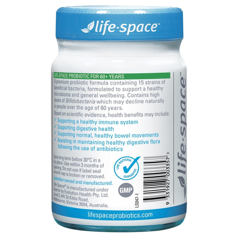 Life-Space Probiotic 60+ Years Capsules 60 Pack - Vital Pharmacy Supplies