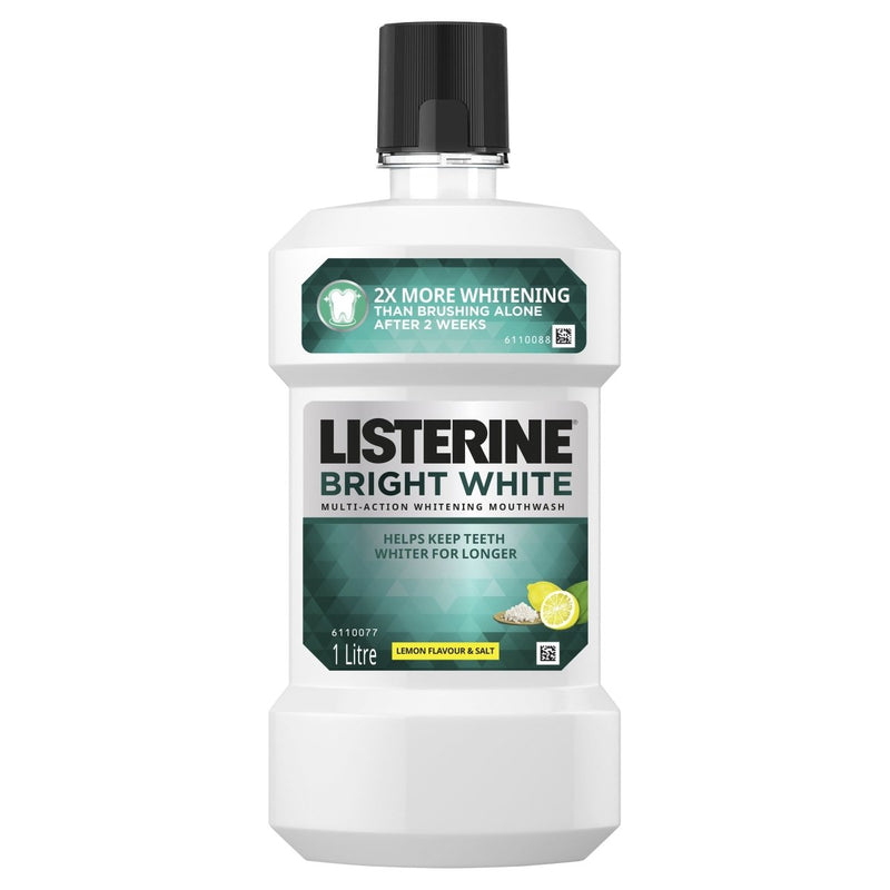 Listerine Bright White Multi-Action Whitening Mouthwash 1L - Vital Pharmacy Supplies