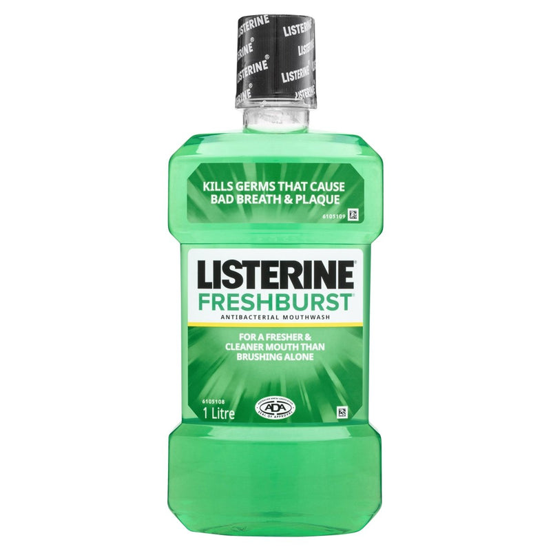 Listerine FreshBurst Antibacterial Mouthwash 1L - Vital Pharmacy Supplies