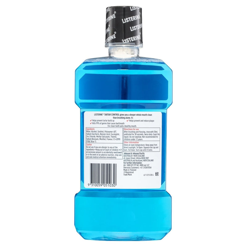 Listerine Tartar Control Mouthwash 1L - Vital Pharmacy Supplies