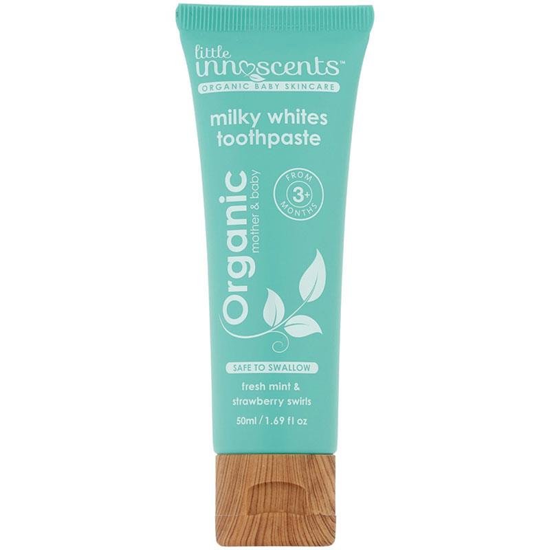 Little Innoscents Organic Milky Whites Toothpaste 50mL - Vital Pharmacy Supplies