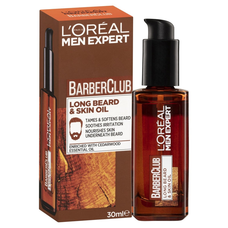 L'Oréal Paris Men Expert Barber Club Beard Oil 30mL - Vital Pharmacy Supplies