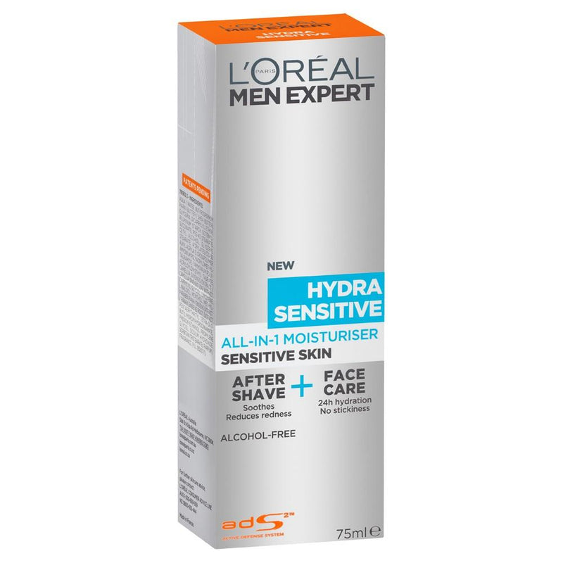Loreal Paris Men Expert Hydra Sensitive All-in-One Moisturiser 75mL - Vital Pharmacy Supplies