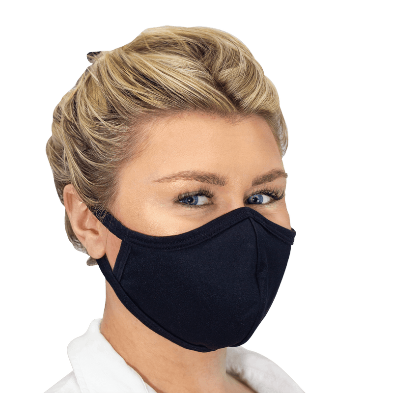 Lovercare Fabric Face Mask Black 10 Pack 3 layers - Vital Pharmacy Supplies