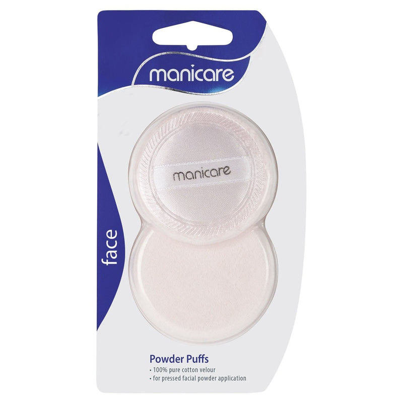 Manicare Powder Puffs 2 Pack - Vital Pharmacy Supplies