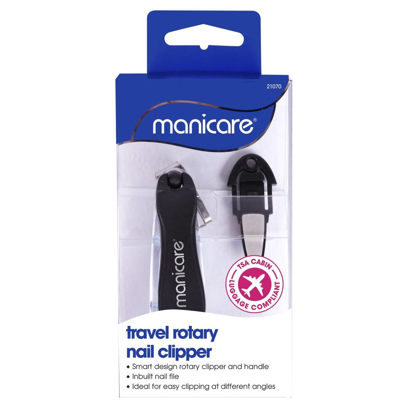 Manicare Travel Rotary Nail Clipper With File - Vital Pharmacy Supplies