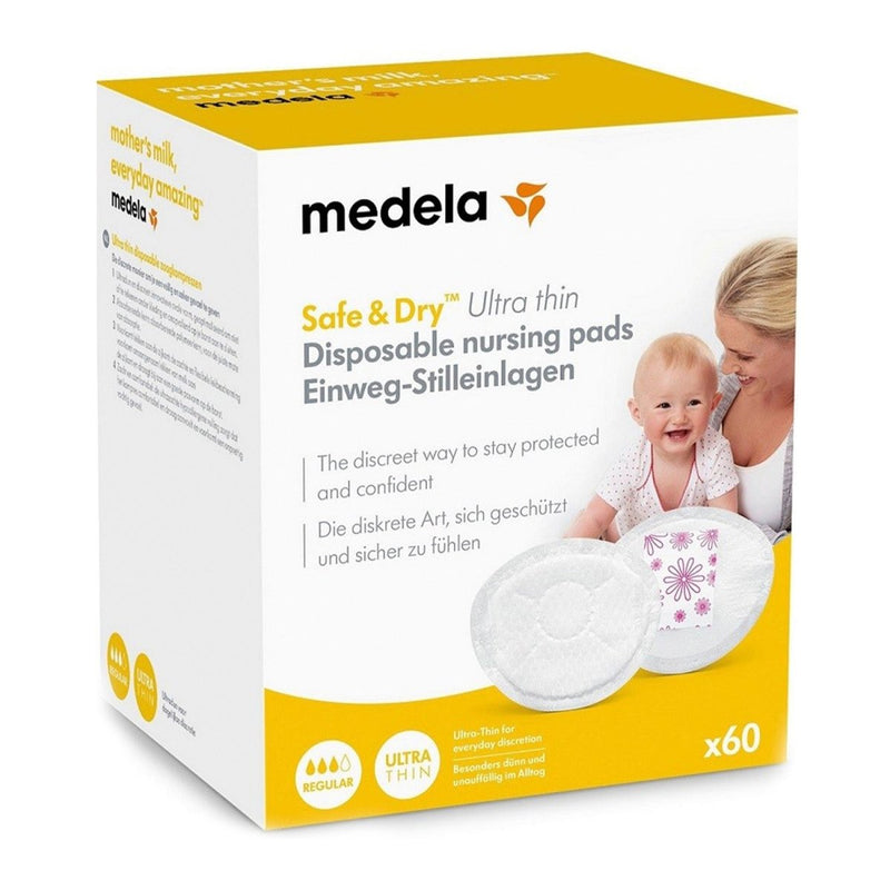 Medela Safe & Dry Ultra Thin Disposable Nursing Pads 60 Pack - Vital Pharmacy Supplies