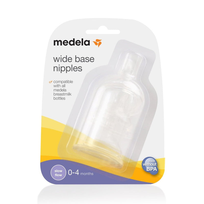 Medela Wide Base Teats Slow Flow 3 Pack - Vital Pharmacy Supplies