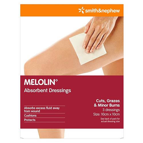 Melolin 10cm x 10cm 3Pack - Vital Pharmacy Supplies
