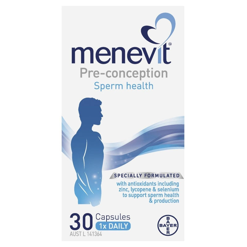Menevit Male Fertility Supplement 30 Capsules - Vital Pharmacy Supplies