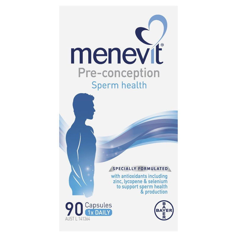 Menevit Male Fertility Supplement Capsules 90 Capsules - Vital Pharmacy Supplies