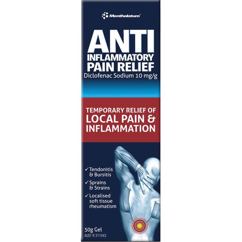 Mentholatum Anti-Inflammatory Pain Relief Gel 50g - Vital Pharmacy Supplies