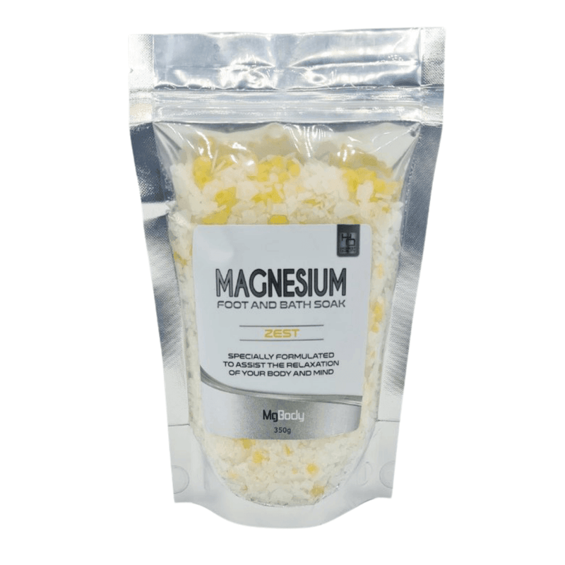MgBody Magnesium Foot And Bath Soak Zest 350g - Vital Pharmacy Supplies