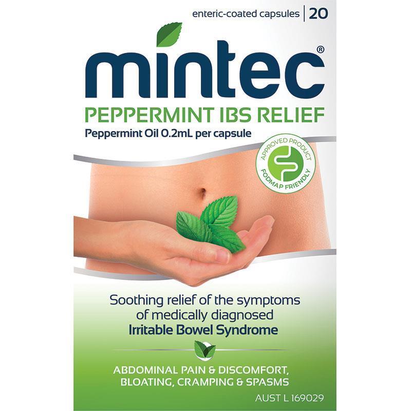 Mintec IBS Relief 20 Capsules - Vital Pharmacy Supplies