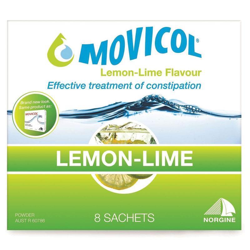 Movicol Lemon Lime Flavour for Adults 8 Sachets - Vital Pharmacy Supplies