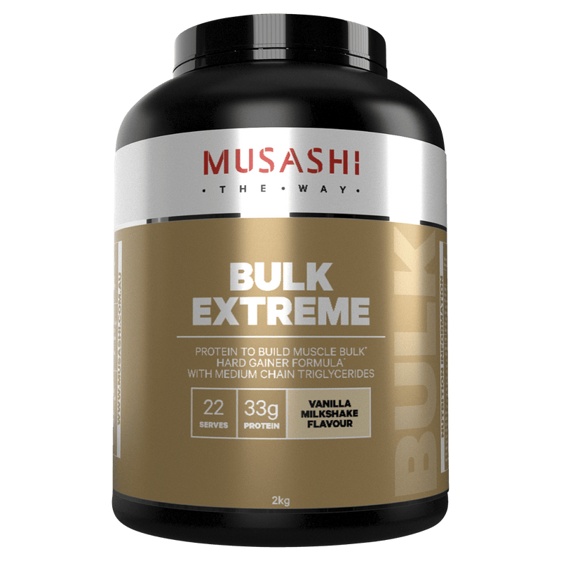 Musashi Bulk Extreme Vanilla Milkshake 2kg - Vital Pharmacy Supplies