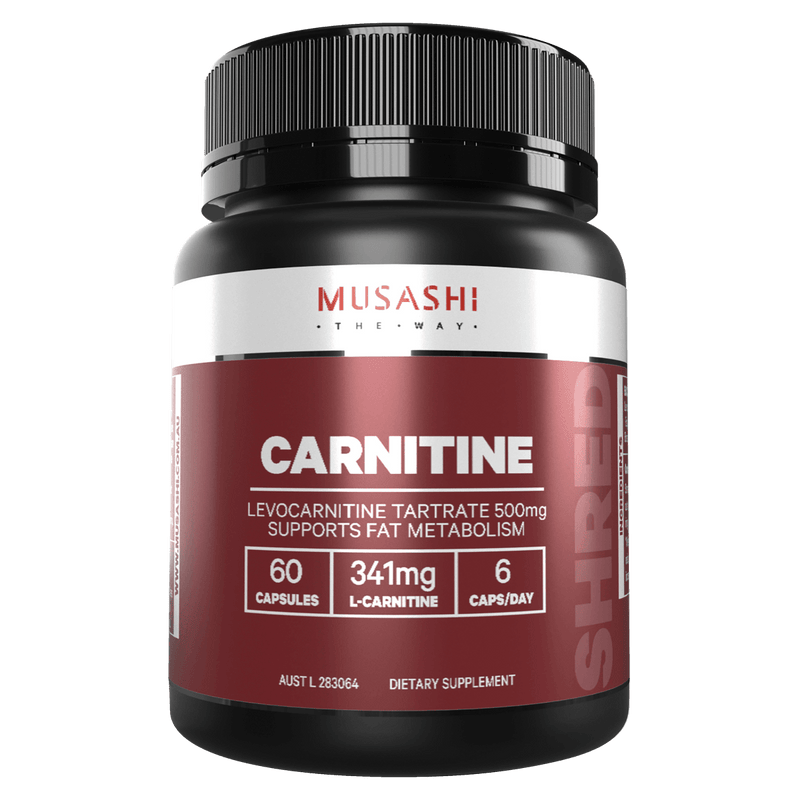 Musashi Carnitine 60 Capsules - Vital Pharmacy Supplies