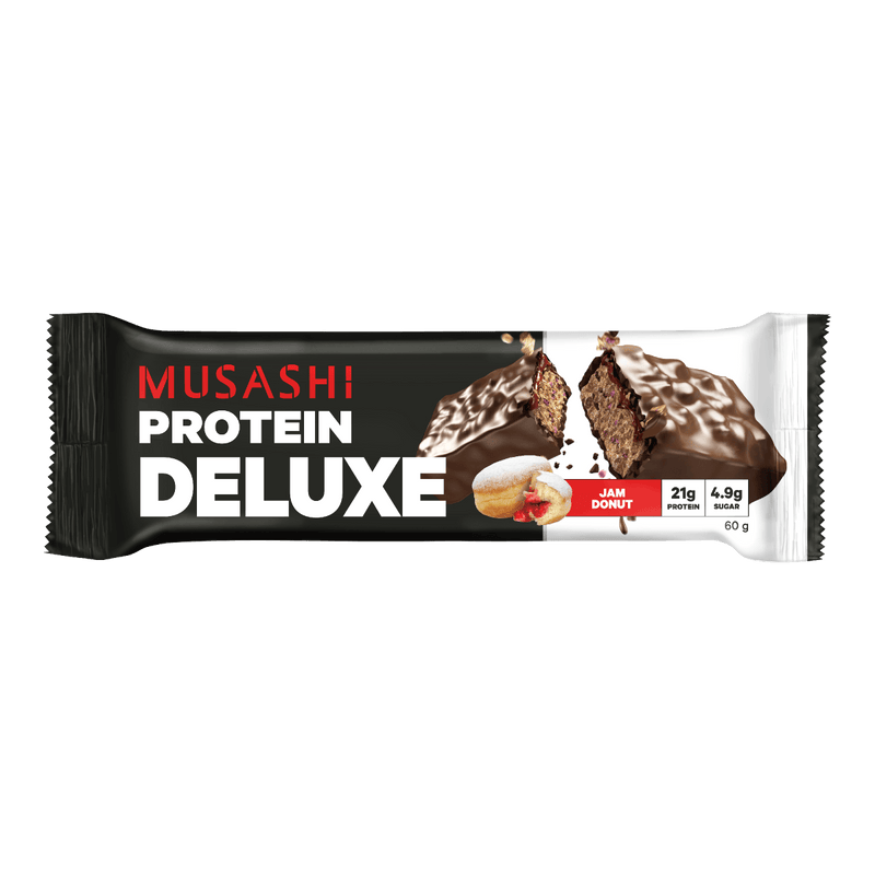 Musashi Deluxe Protein Bar Jam Donut 60g - Vital Pharmacy Supplies