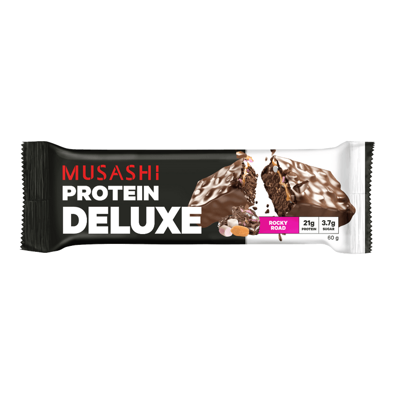 Musashi Deluxe Protein Bar Rocky Road 60g - Vital Pharmacy Supplies
