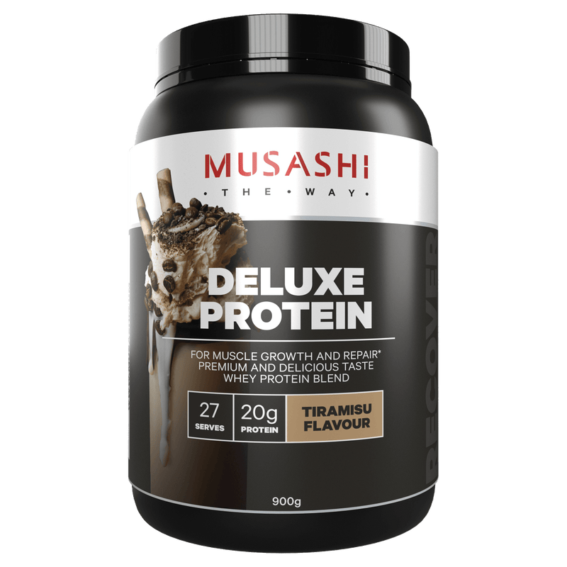 Musashi Deluxe Protein Powder Tiramisu 900g - Vital Pharmacy Supplies
