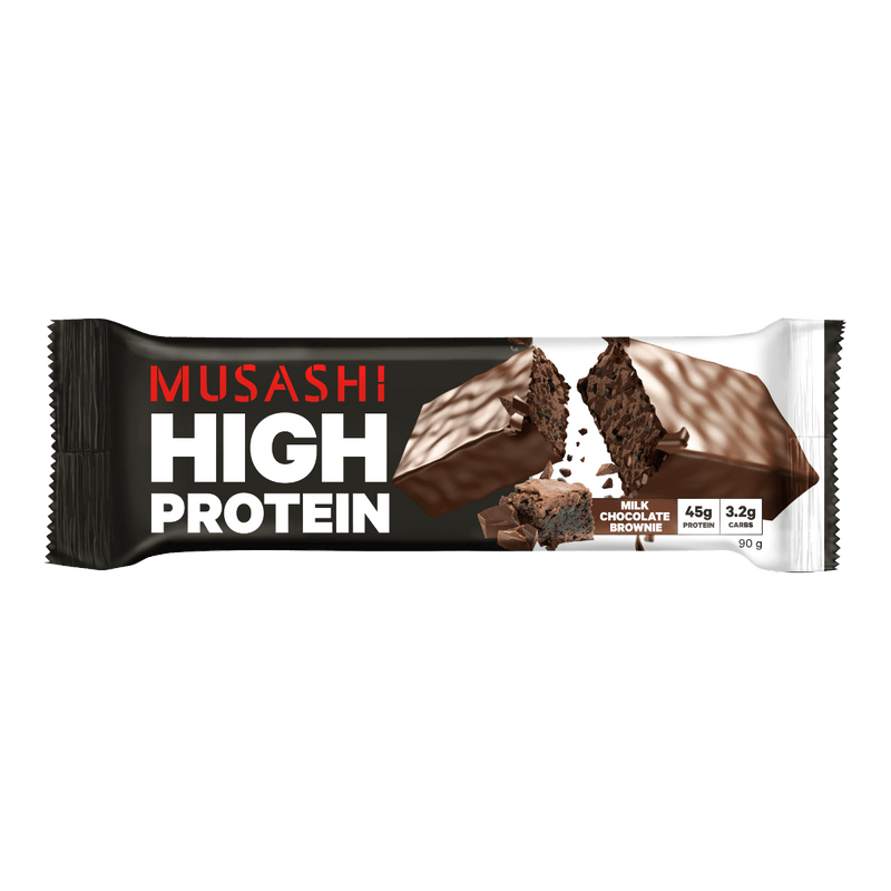 Musashi High Protein Bar Milk Chocolate Brownie 90g - Vital Pharmacy Supplies