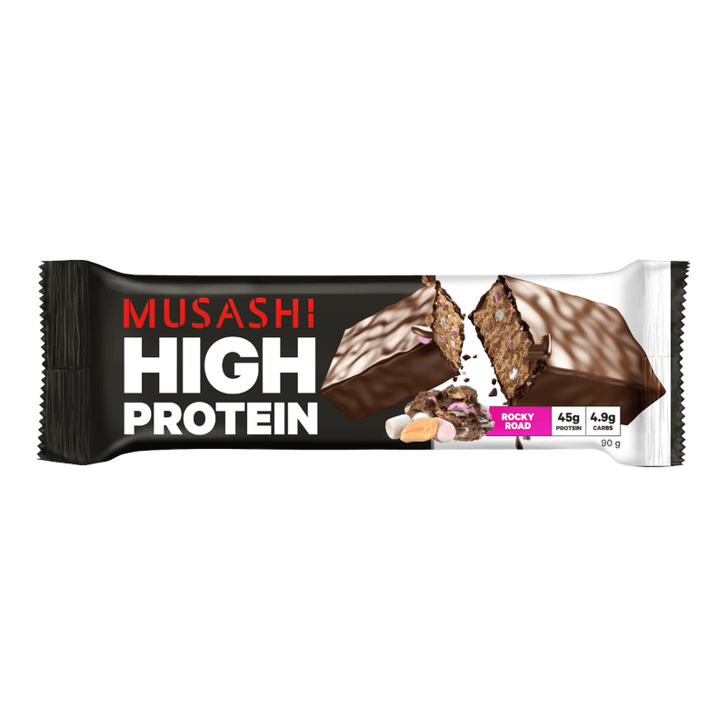Musashi High Protein Bar Rocky Road 90g - Vital Pharmacy Supplies