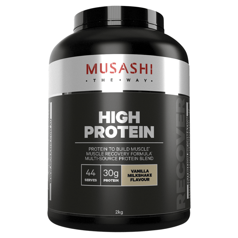 Musashi High Protein Powder Vanilla Milkshake 2kg - Vital Pharmacy Supplies