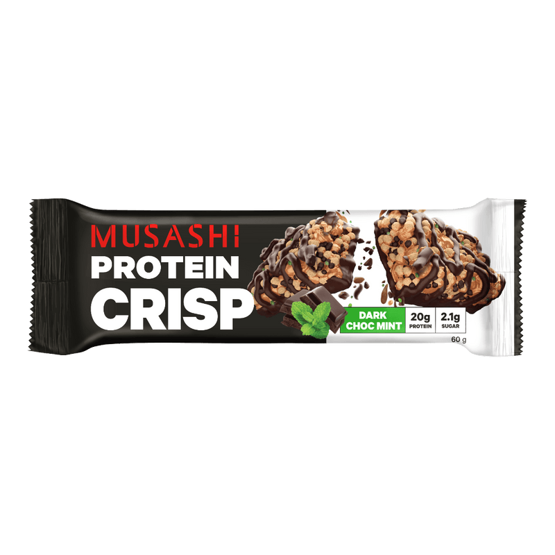 Musashi Protein Crisp Bar Dark Choc Mint 60g - Vital Pharmacy Supplies