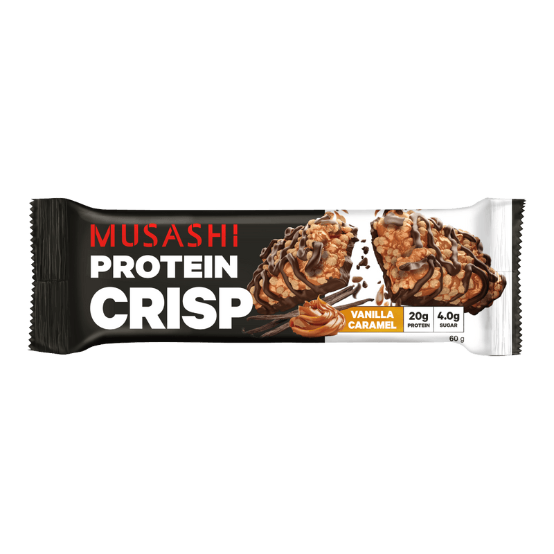 Musashi Protein Crisp Bar Vanilla Caramel 60g - Vital Pharmacy Supplies