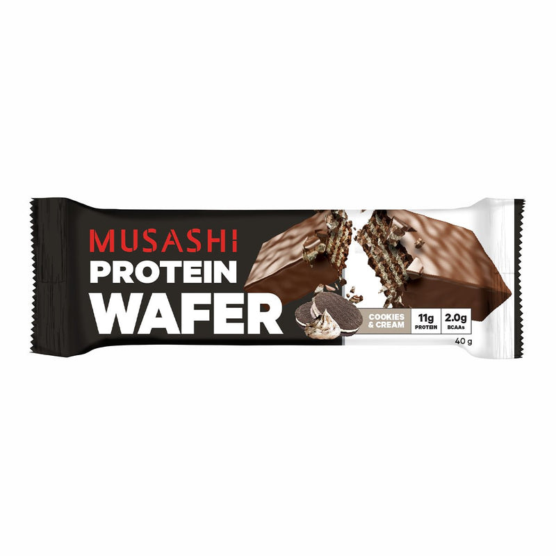 Musashi Protein Wafer Bar Cookies & Cream 40g - Vital Pharmacy Supplies
