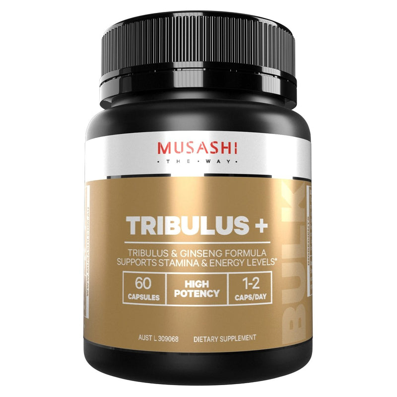 Musashi Tribulus+ 60 Capsules - Vital Pharmacy Supplies
