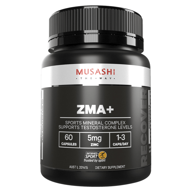 Musashi ZMA+ 60 Capsules - Vital Pharmacy Supplies