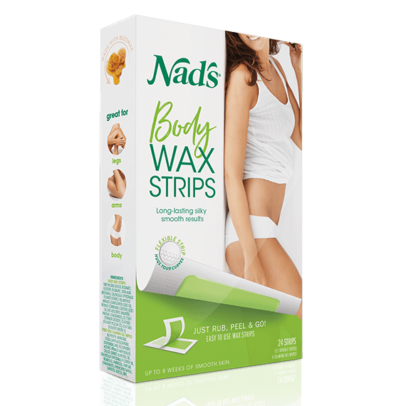 Nad's Hair Removal Body Wax Strips 30 Pack