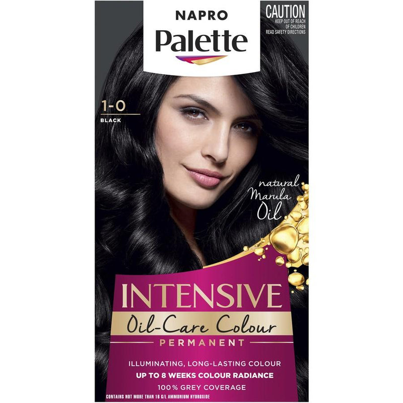 Napro Palette Intensive Creme Colour Permanent 1.0 Black - Vital Pharmacy Supplies