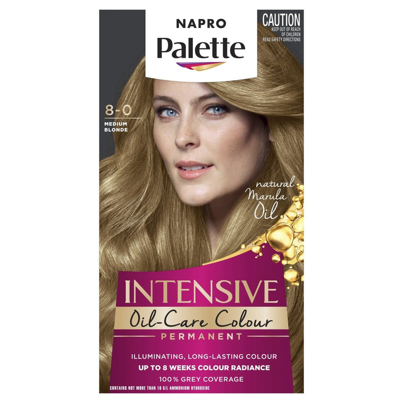Napro Palette Intensive Creme Colour Permanent 8.0 Medium Blonde - Vital Pharmacy Supplies