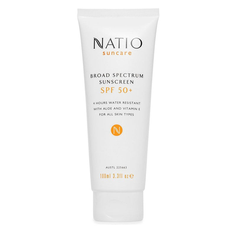 Natio Broad Spectrum Sunscreen SPF 50+ 100mL - Vital Pharmacy Supplies
