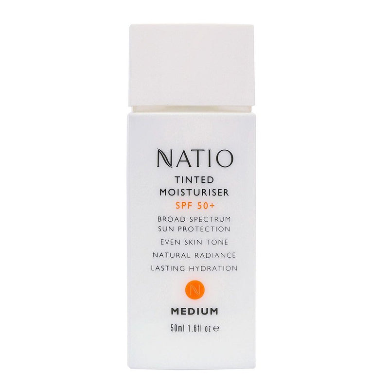 Natio Tinted Moisturiser SPF 50+ 50mL - Vital Pharmacy Supplies