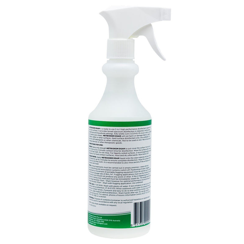 Netbiokem Commercial Grade Disinfectant Spray 500mL - Vital Pharmacy Supplies