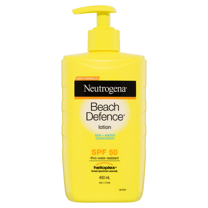 Neutrogena Beach Defence Sunscreen Lotion SPF50 400mL - Vital Pharmacy Supplies