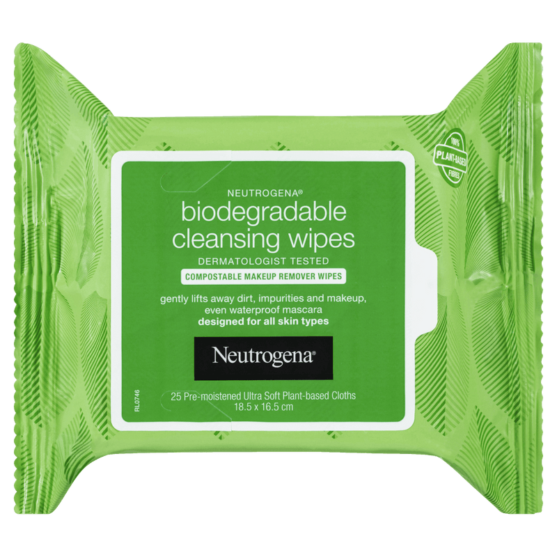 Neutrogena Biodegradable Cleansing Wipes 25 Pack - Vital Pharmacy Supplies