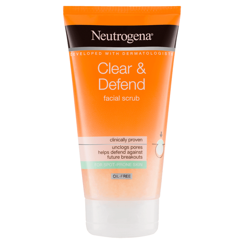 Neutrogena Clear & Defend Facial Scrub 150mL - Vital Pharmacy Supplies