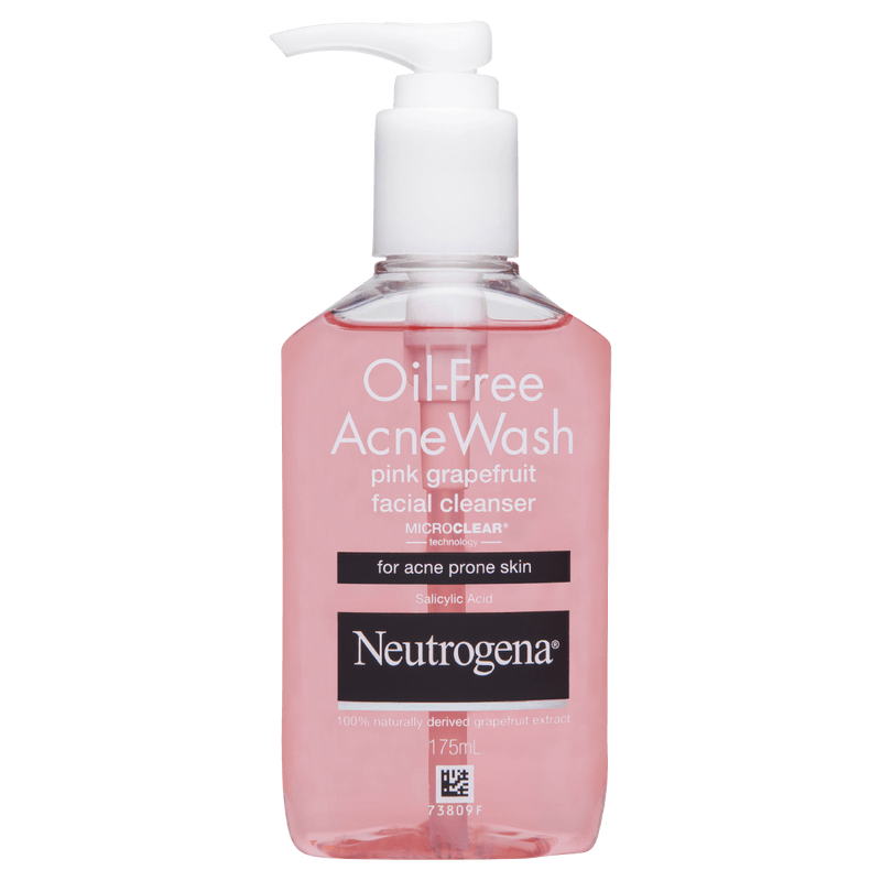 Neutrogena Oil-Free Acne Wash Pink Grapefruit Facial Cleanser 175mL - Vital Pharmacy Supplies