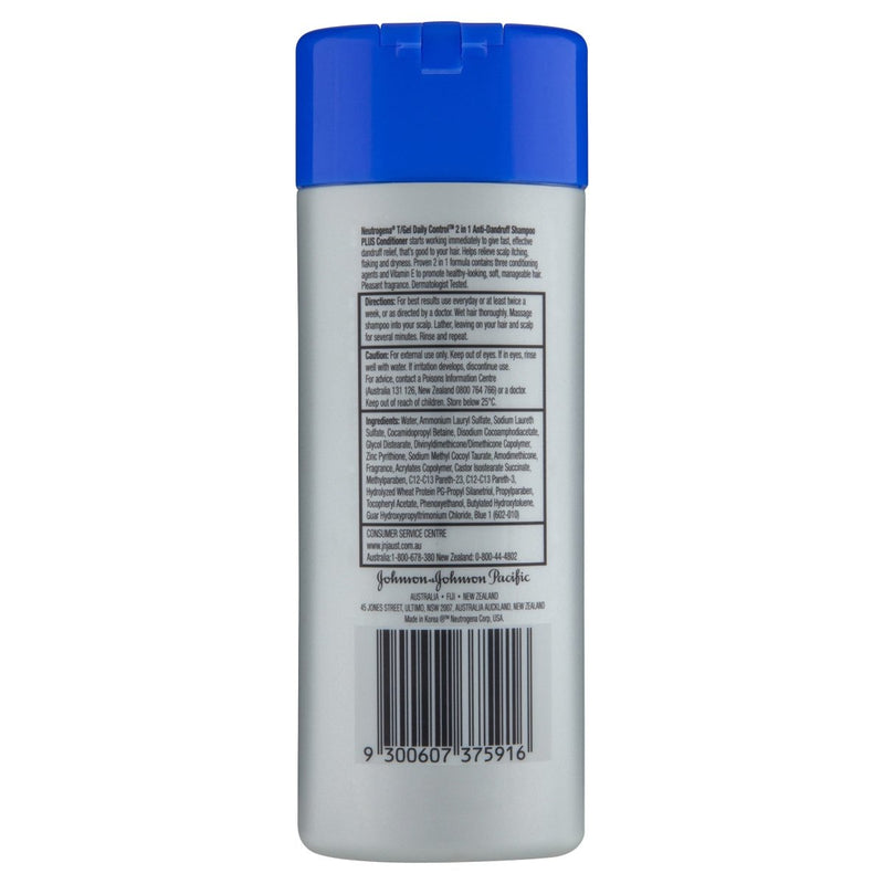 Neutrogena T/Gel Daily Control 2 in 1 Shampoo Plus Conditioner 200 mL - Vital Pharmacy Supplies