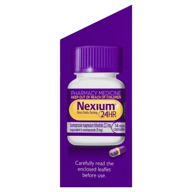 Nexium 24HR 20mg 14 Mini Capsules - Vital Pharmacy Supplies