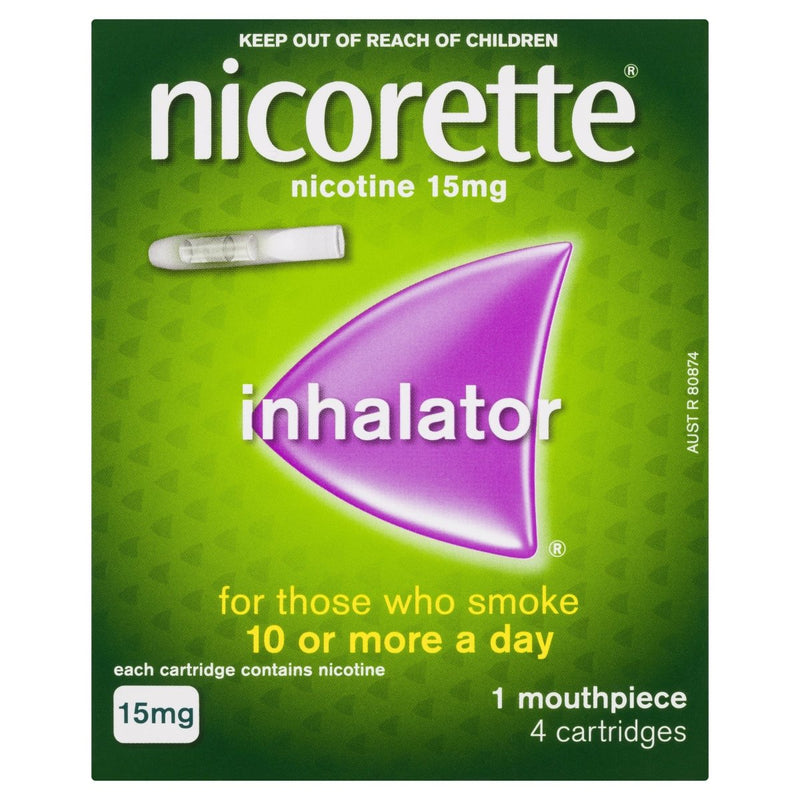 Nicorette Quit Smoking Inhalator 15mg 4 Pack - Vital Pharmacy Supplies